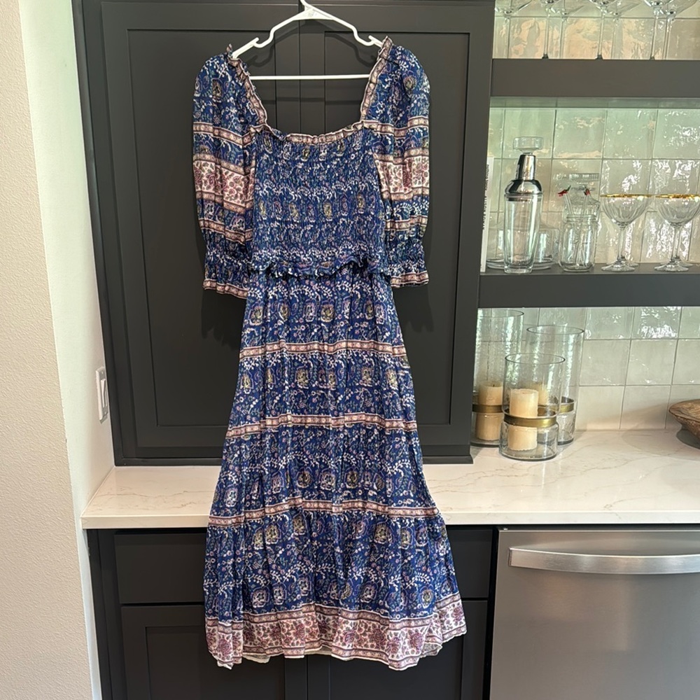 SEA NEW YORK Floral Blue Maxi Dress